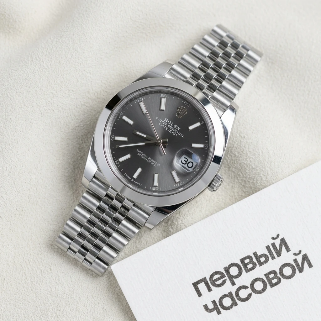 Купить элитные часы Rolex Oyster Perpetual Datejust 41 Mm Dark Rhodium 126300: в наличии в Москве!