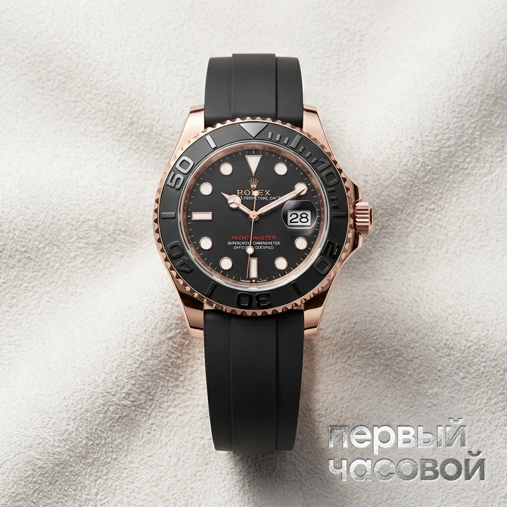 Купить элитные часы Rolex Oyster Perpetual Yacht-Master 40 Everose Gold Full Stickers 126655: в наличии в Москве!