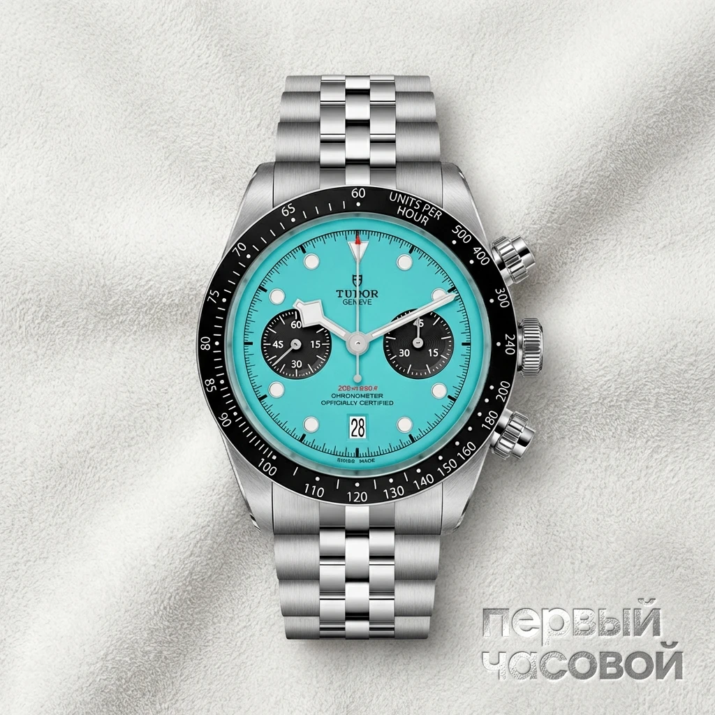 Купить элитные часы Tudor Black Bay Chrono Flamingo Blue M79360N: в наличии в Москве!