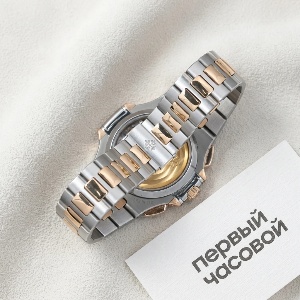 Купить элитные часы Patek Philippe Nautilus Two Tone Blue Dial 5980/1AR-001: в наличии в Москве!