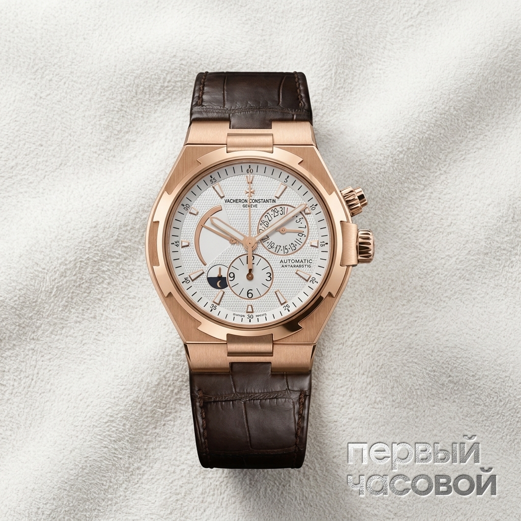 Vacheron Constantin Overseas Dual Time Rose Gold White Dial