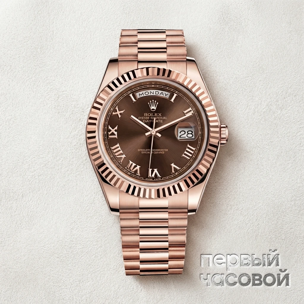 Купить элитные часы Rolex Day-Date II President Everose Gold Chocolate Dial 218235: в наличии в Москве!