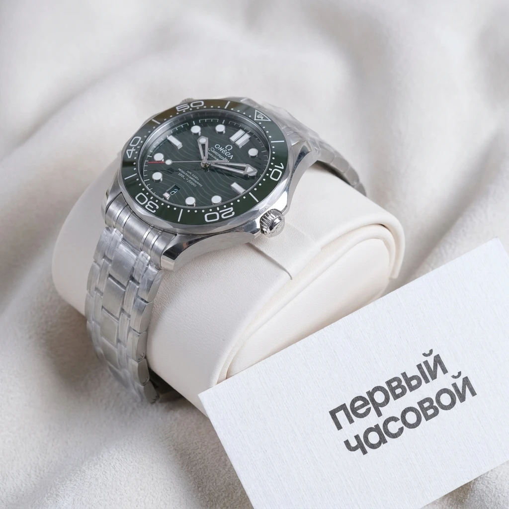 Купить элитные часы Omega Seamaster Diver 300M Co‑Axial Master Chronometer 42 Mm Green Dial 210.30.42.20.10.001 : в наличии в Москве!