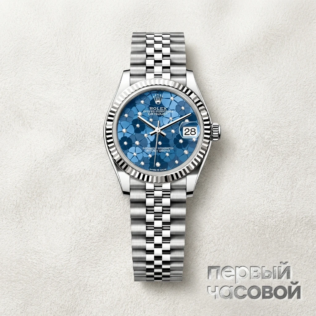 Rolex Datejust 31Mm Blue Floral Motif 278274