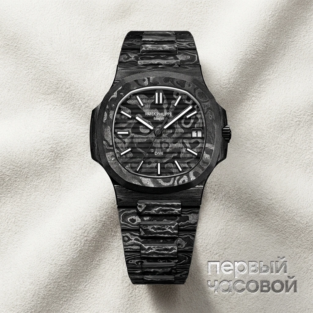 Купить элитные часы DiW Patek Philippe All Carbon Monolith : в наличии в Москве!