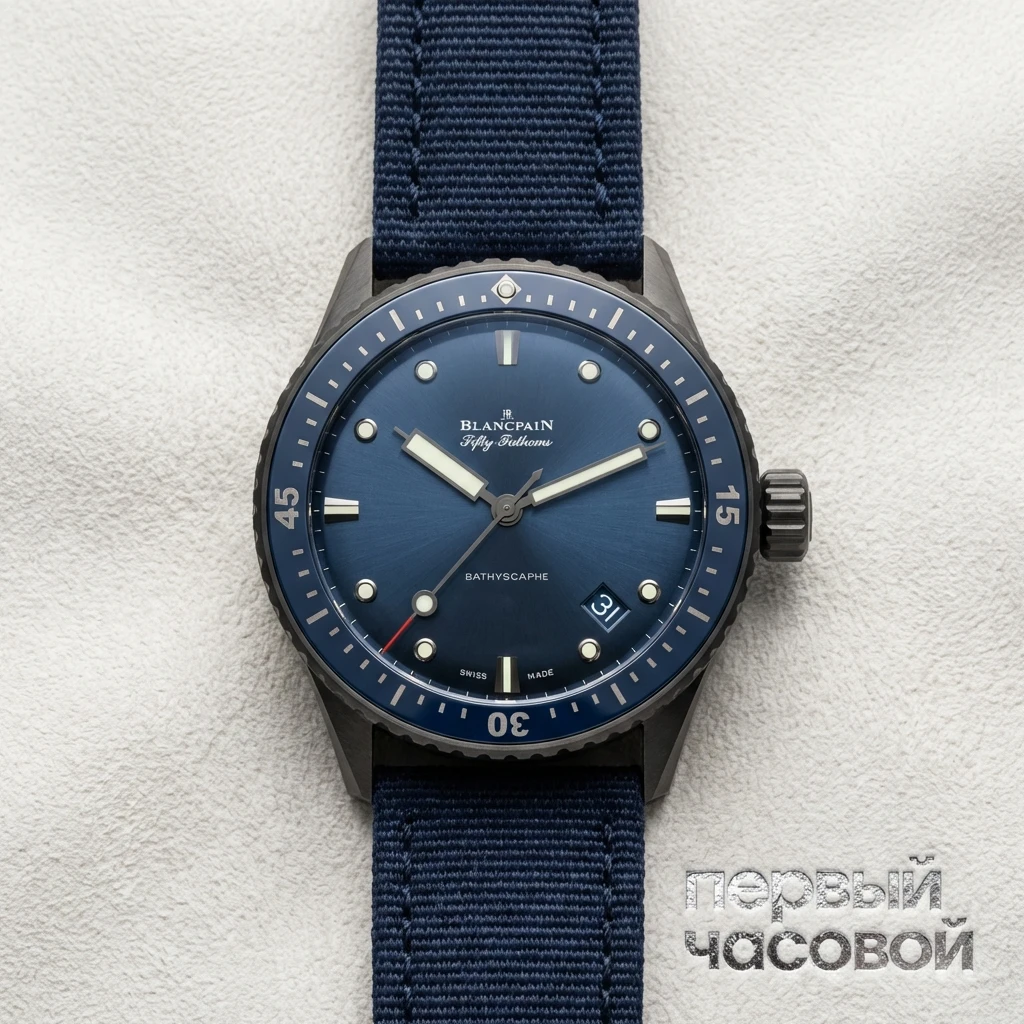 Купить элитные часы Blancpain Fifty Fathoms Bathyscaphe 5000 0240 NAOA: в наличии в Москве!