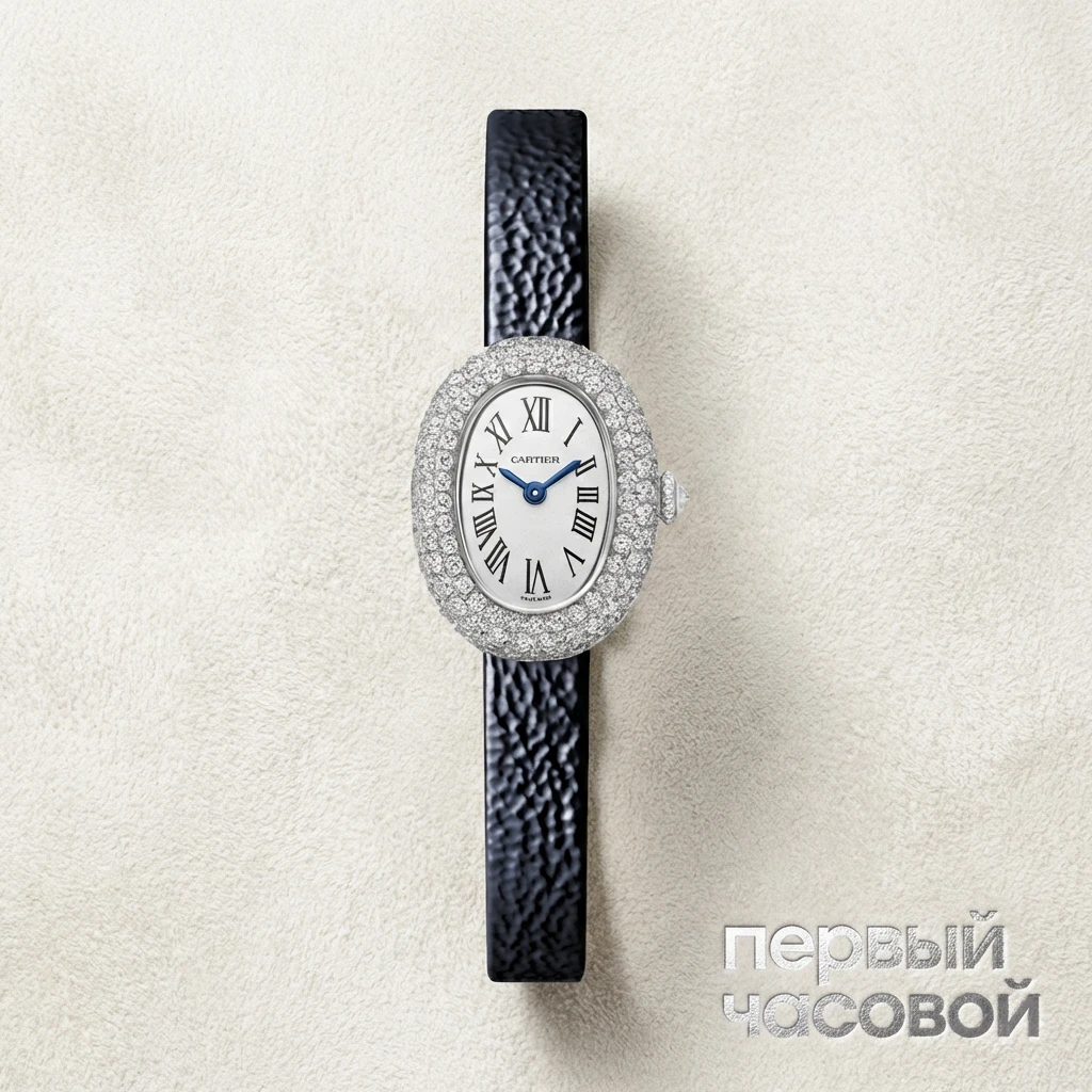 Купить элитные часы Cartier Baignoire 1912 White Gold Diamonds WJBA0036: в наличии в Москве!
