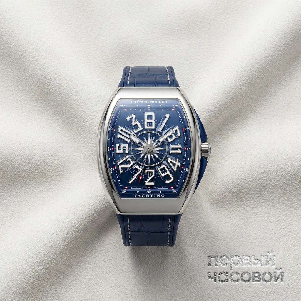 Купить элитные часы Franck Muller Vanguard Crazy Hours Yachting V 45 CH YACHT (BL): в наличии в Москве!