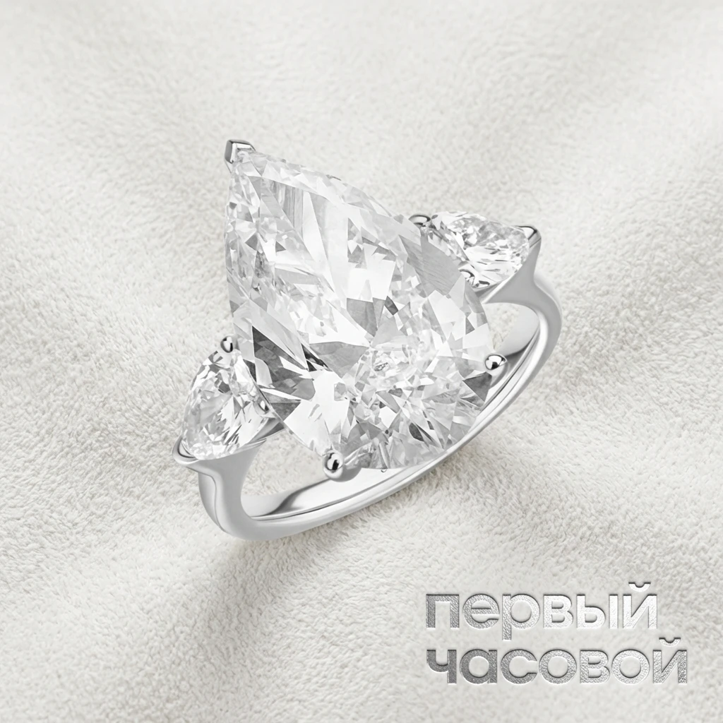 Купить украшение Studio jewelry Кольцо с бриллиантом 10,16 сt. D*/VS1 : в наличии в Москве!