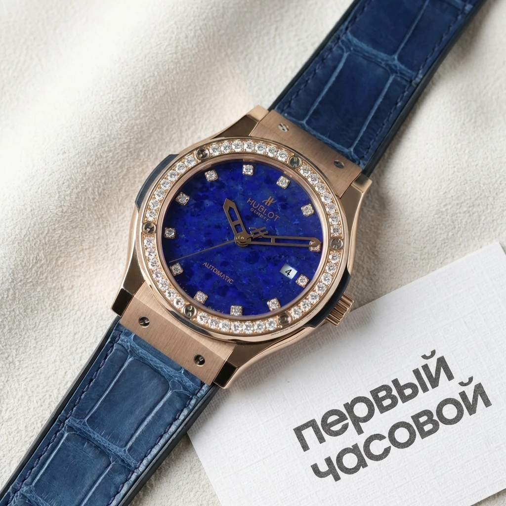 Купить элитные часы Hublot Fusion Lapis Lazuli Dial and Diamonds Limited Edition : в наличии в Москве!