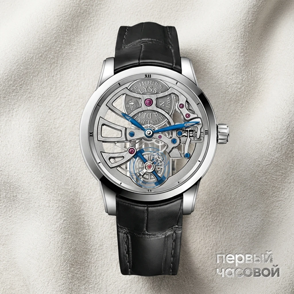 Купить элитные часы Ulysse N Classical Skeleton Tourbillon Manufacture 1700-129: в наличии в Москве!