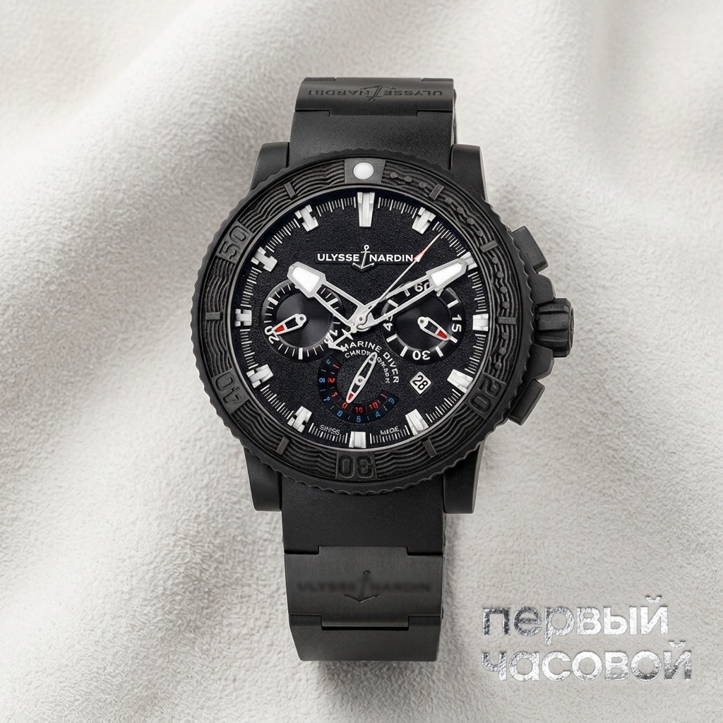 Ulysse N Black Sea Diver Chronograph