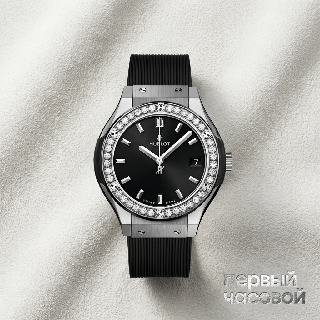 Hublot Classic Fusion Black Titanium Diamonds 33 mm 581.NX.1470.RX.1104