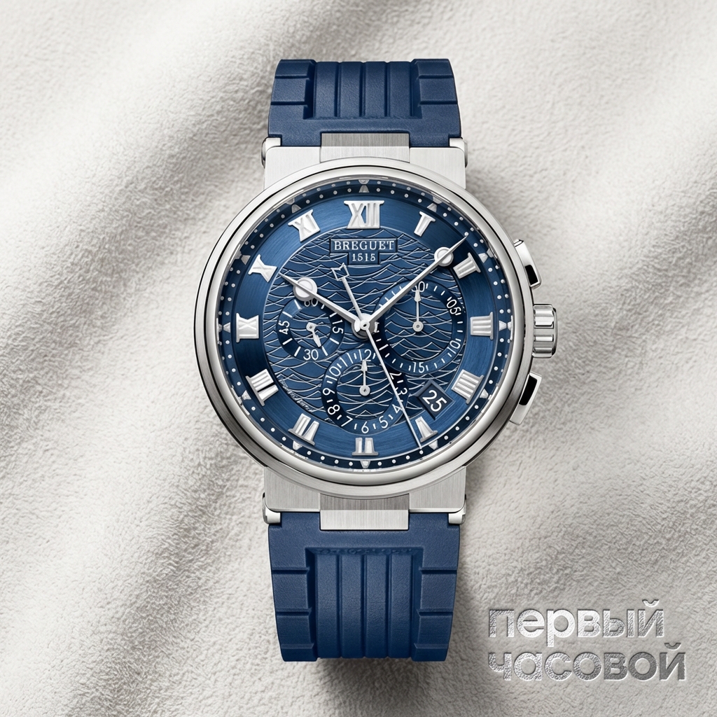Breguet Marine Chronograph 2019 White Gold Blue Dial