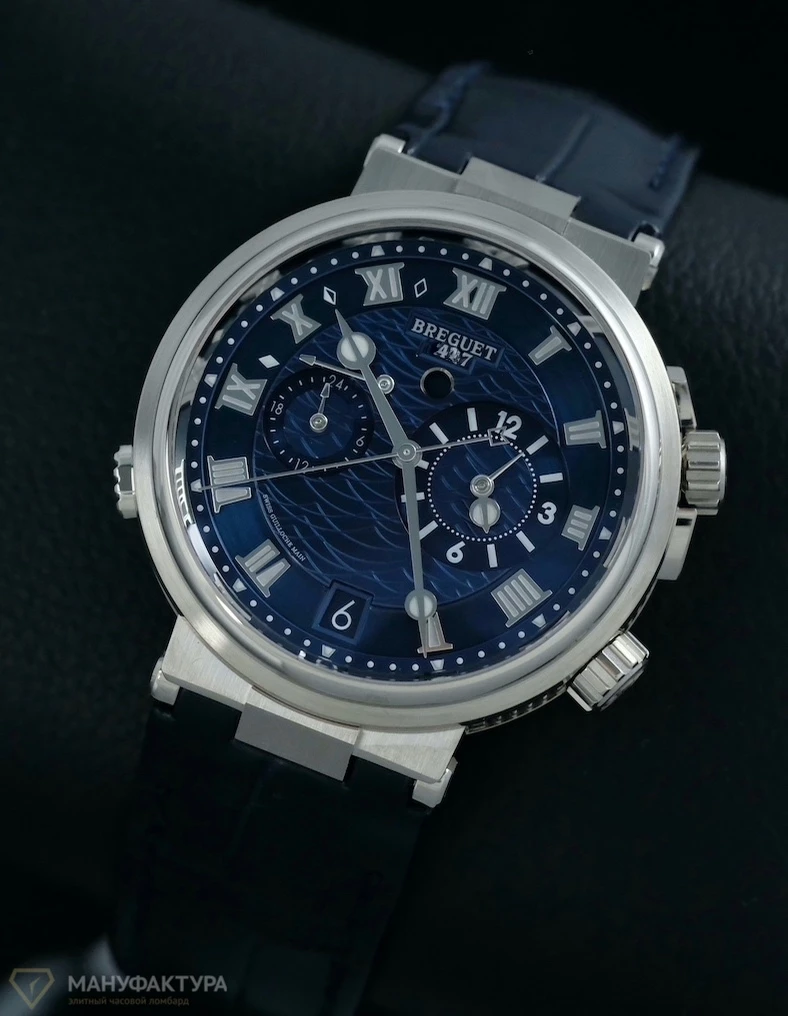 Купить элитные часы Breguet Marine Alarme Musicale Titanium 5547 5547TI/Y1/9ZU: в наличии в Москве!
