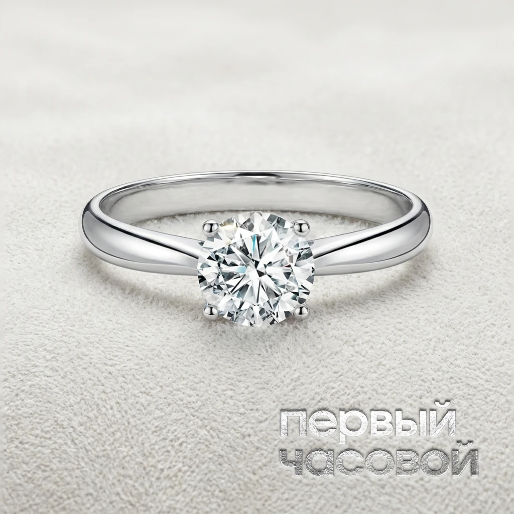 Купить украшение Studio jewelry Кольцо 1,03 ct. L/Si2 (3 Excellent) "Round Diamond" : в наличии в Москве!