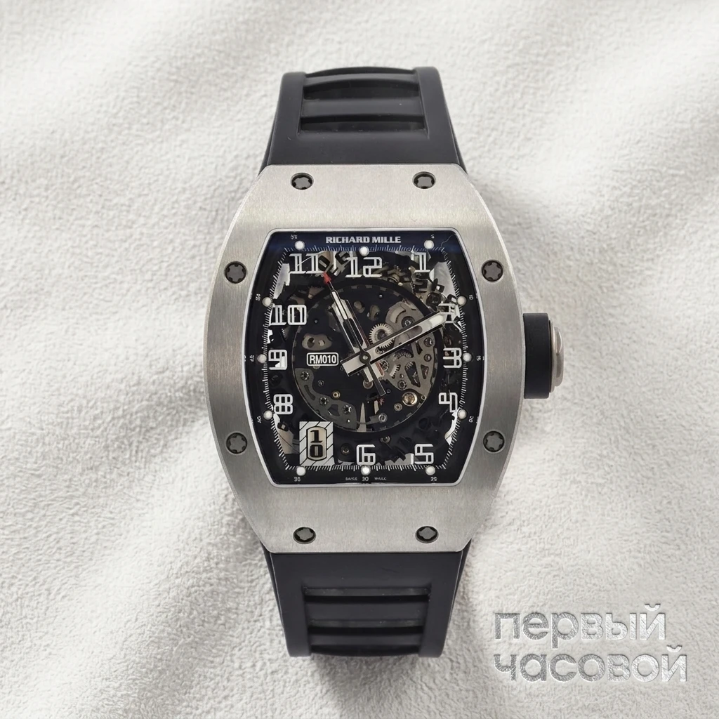 Купить элитные часы Richard Mille RM 010 Skeletonized Automatic White Gold RM010-WG: в наличии в Москве!