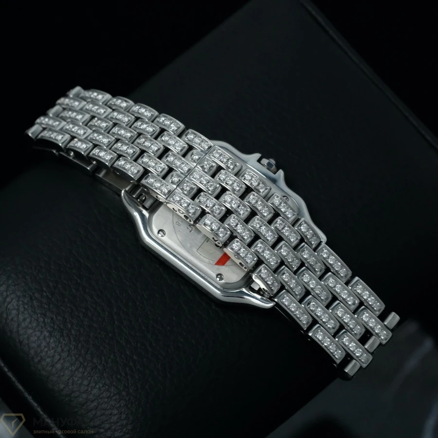 Купить элитные часы Cartier Panthère De Cartier Medium Steel Custom Diamonds WSPN0007 FIX: в наличии в Москве!