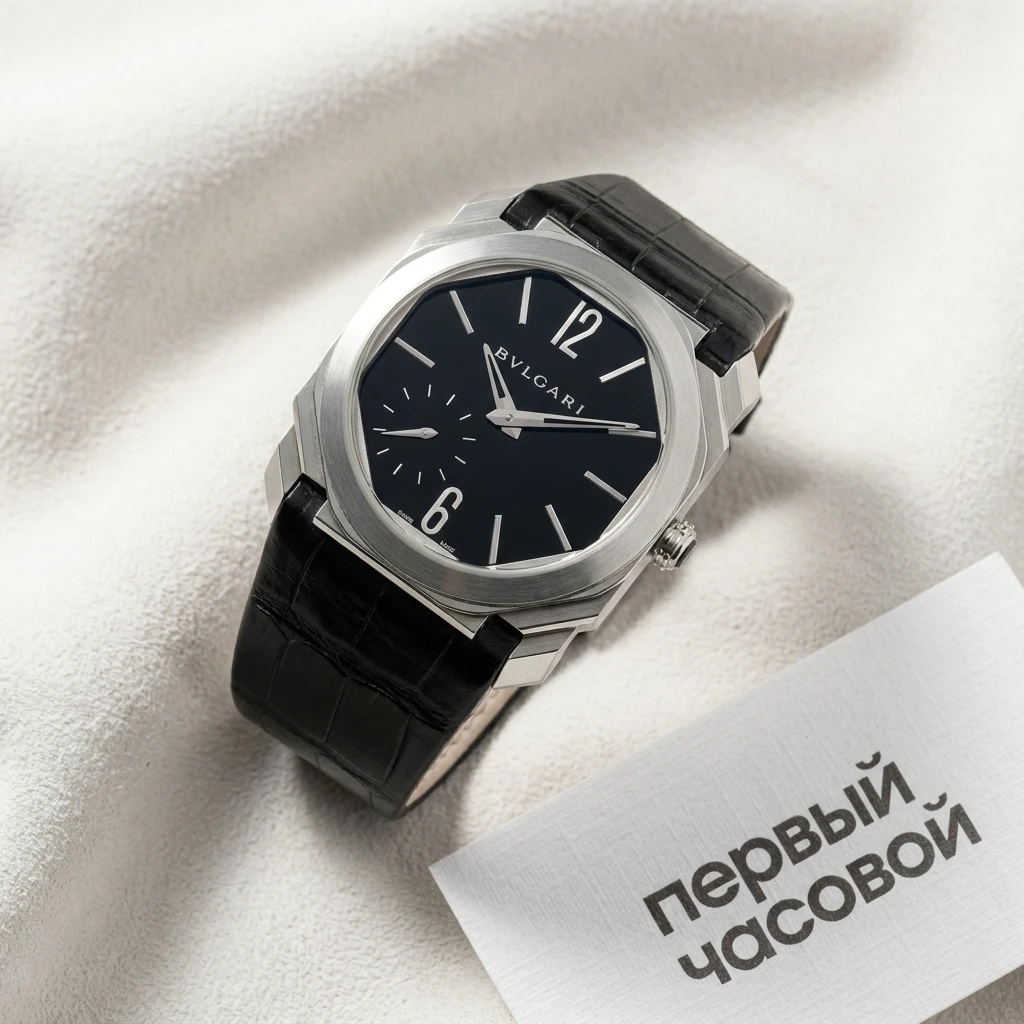 Купить элитные часы Bvlgari Platinum Octo Finissimo Extra Thin Watch 40Mm 102028: в наличии в Москве!