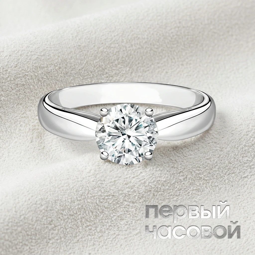 Купить украшение Studio jewelry Кольцо с бриллиантом 1,71 ct. H/VS2 (3 Excellent) : в наличии в Москве!