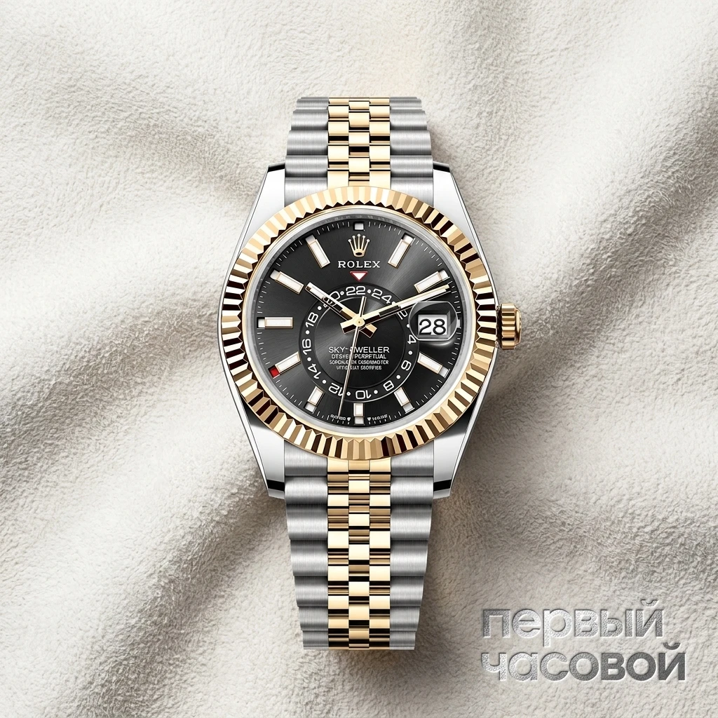 Купить элитные часы Rolex Sky-Dweller 42Mm Steel And Yellow Black Dial 336933: в наличии в Москве!