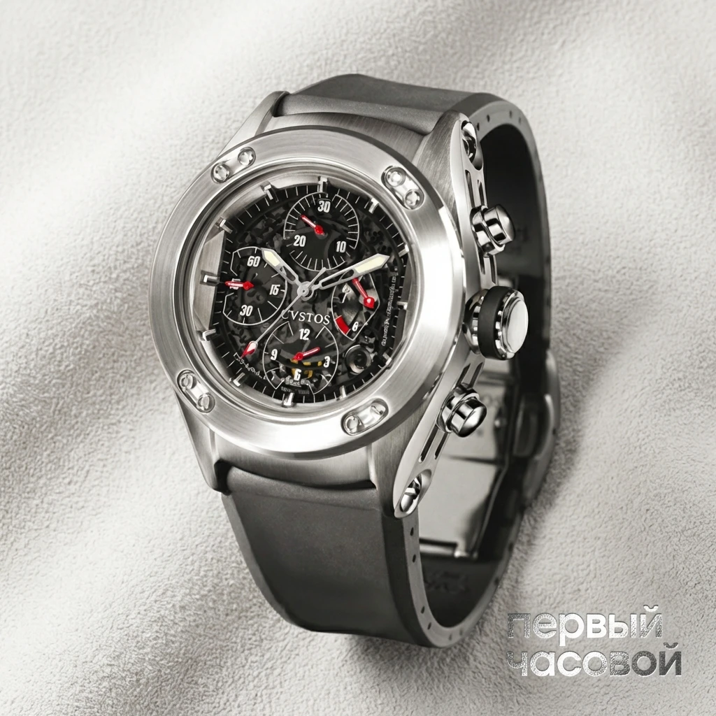 Купить элитные часы Cvstos Challenge-R Chrono CHRONO ROUND ST BLACK MVT: в наличии в Москве!