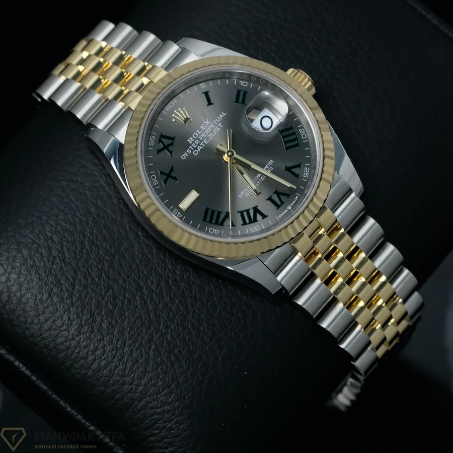 Купить элитные часы Rolex Datejust 36mm Wimbledon Steel Yellow Gold 126233: в наличии в Москве!