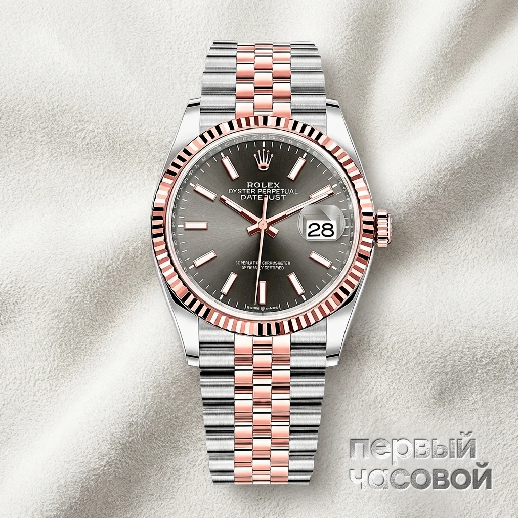 Купить элитные часы Rolex Datejust 36 mm Steel and Everose Gold Slate Dial 126231: в наличии в Москве!
