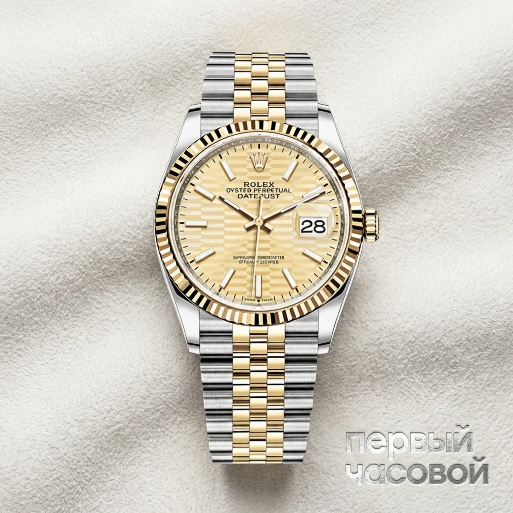 Купить элитные часы Rolex Oysterperpetual Datejust 36mm Oystersteel &amp; Yellow Gold Fluted Motif 126233-0039: в наличии в Москве!
