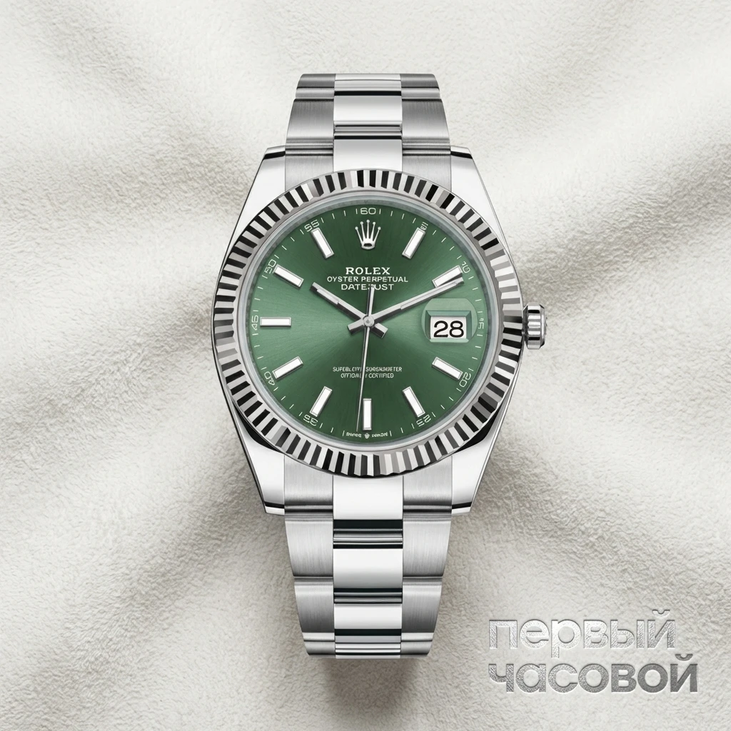 Купить элитные часы Rolex Datejust 41mm Steel &amp; White Gold Mint Green Dial 126334-0027: в наличии в Москве!