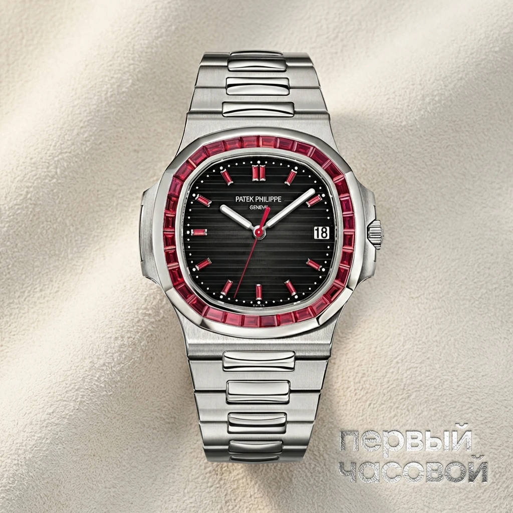 Купить элитные часы Patek Philippe Customised Nautilus Ruby 5711FIX: в наличии в Москве!