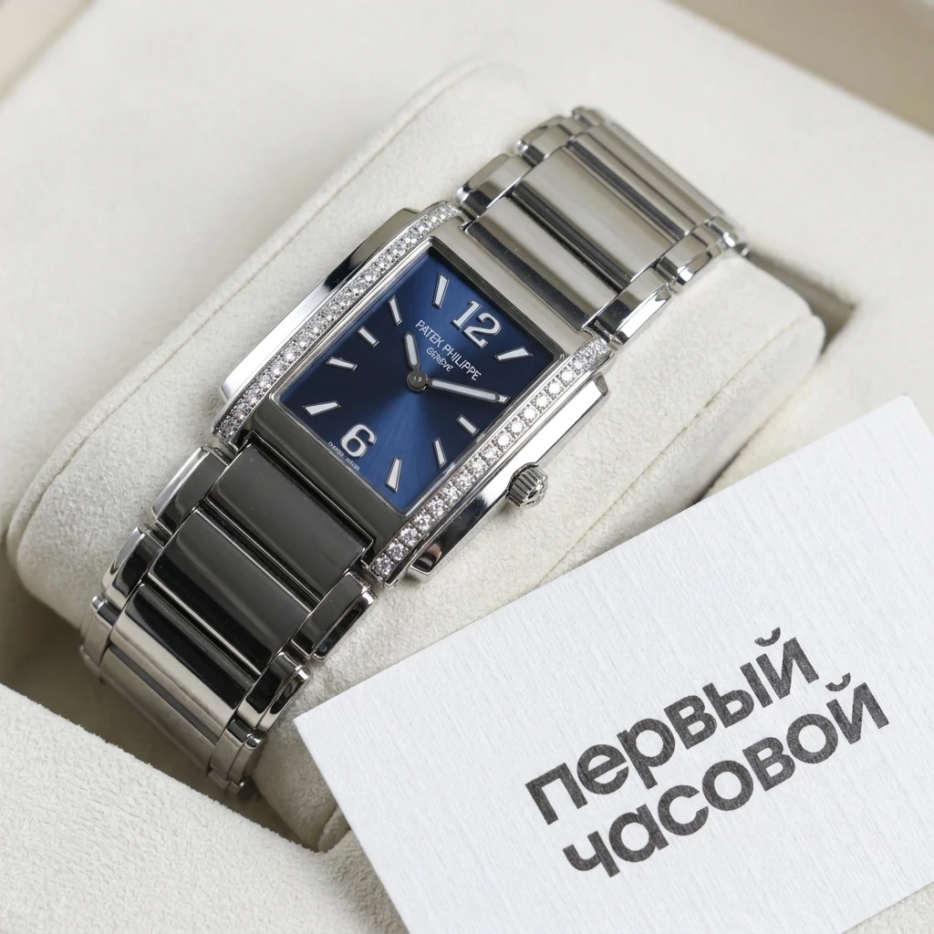 Купить элитные часы Patek Philippe Twenty-4 Blue Dial 4910/1200A-001: в наличии в Москве!
