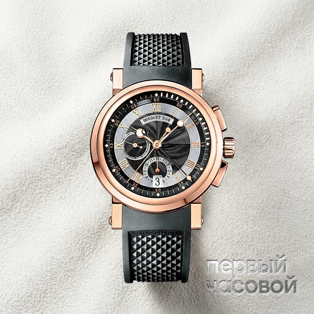 Купить элитные часы Breguet Marine Chronograph Rose Gold 5827BR/Z2/5ZU: в наличии в Москве!