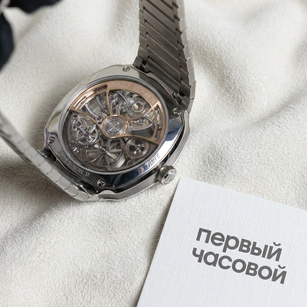 Купить элитные часы H. Moser &amp; Cie Streamliner Streamliner Tourbillon Skeleton 6814-1200: в наличии в Москве!