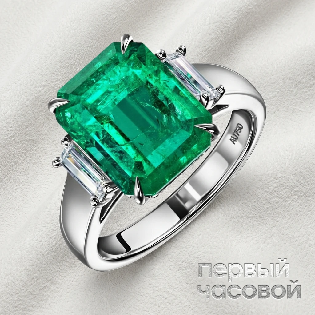 Купить украшение Studio jewelry Кольцо С Изумрудом 4,93 Ct. : в наличии в Москве!