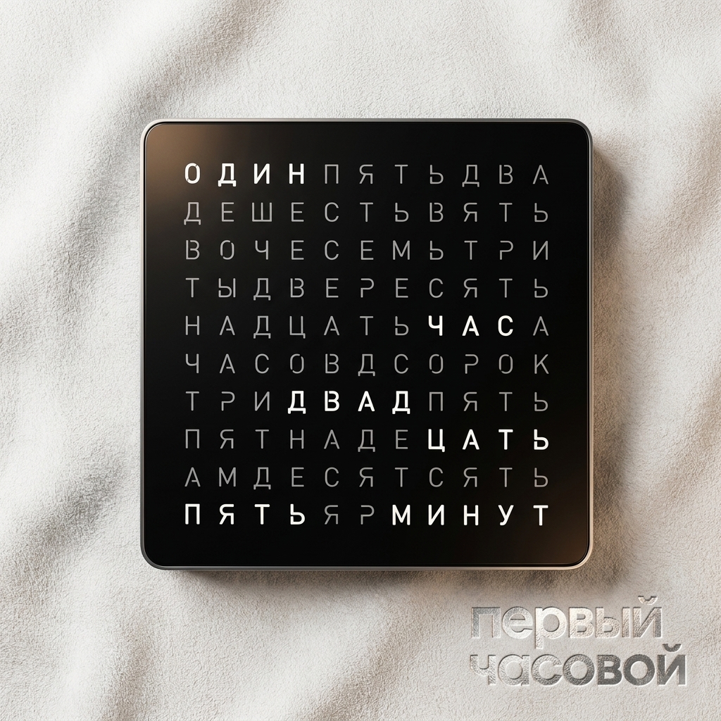 QLOCKTWO Touch Black Pepper