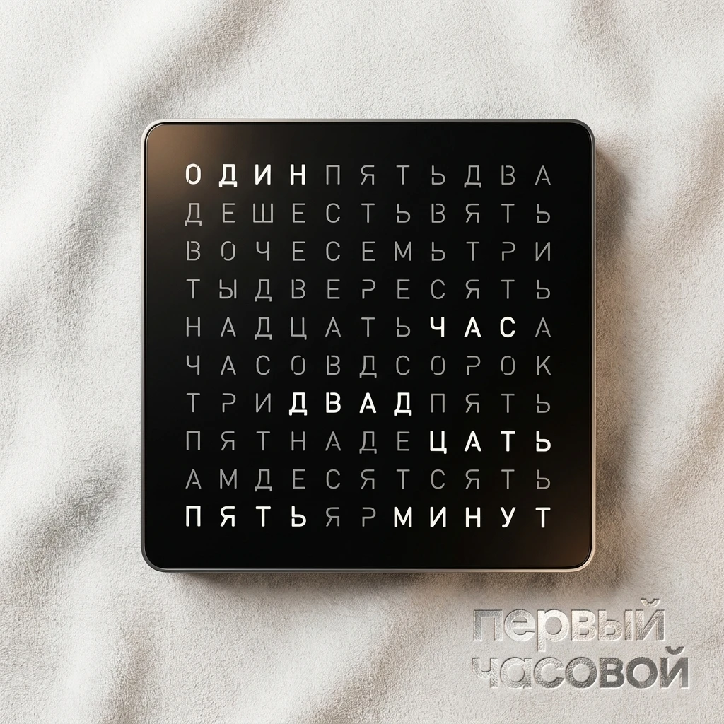 QLOCKTWO Touch Black Pepper