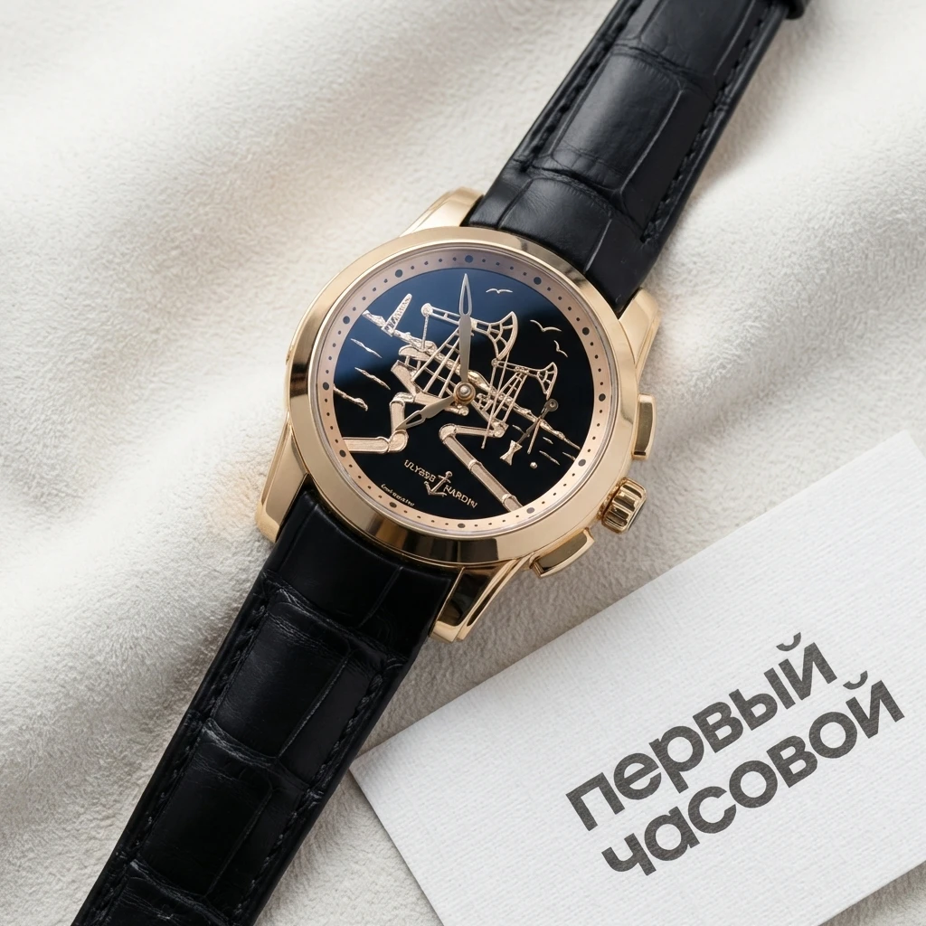 Купить элитные часы Ulysse N Hourstriker Oil Pump Rose Gold 6106-131/E2-OIL: в наличии в Москве!