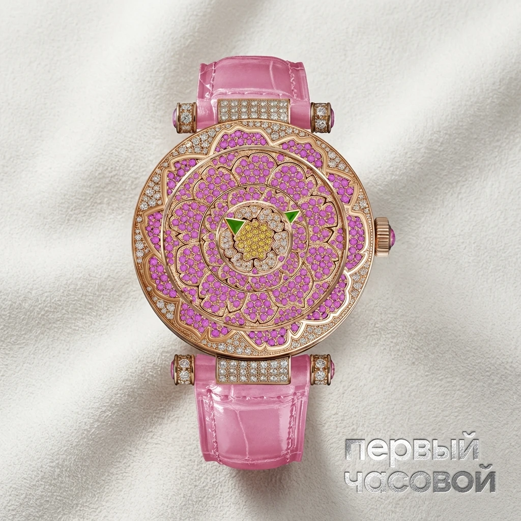 Купить элитные часы Franck Muller Round Double Mystery Peony 42 DM D CD PEO RS: в наличии в Москве!
