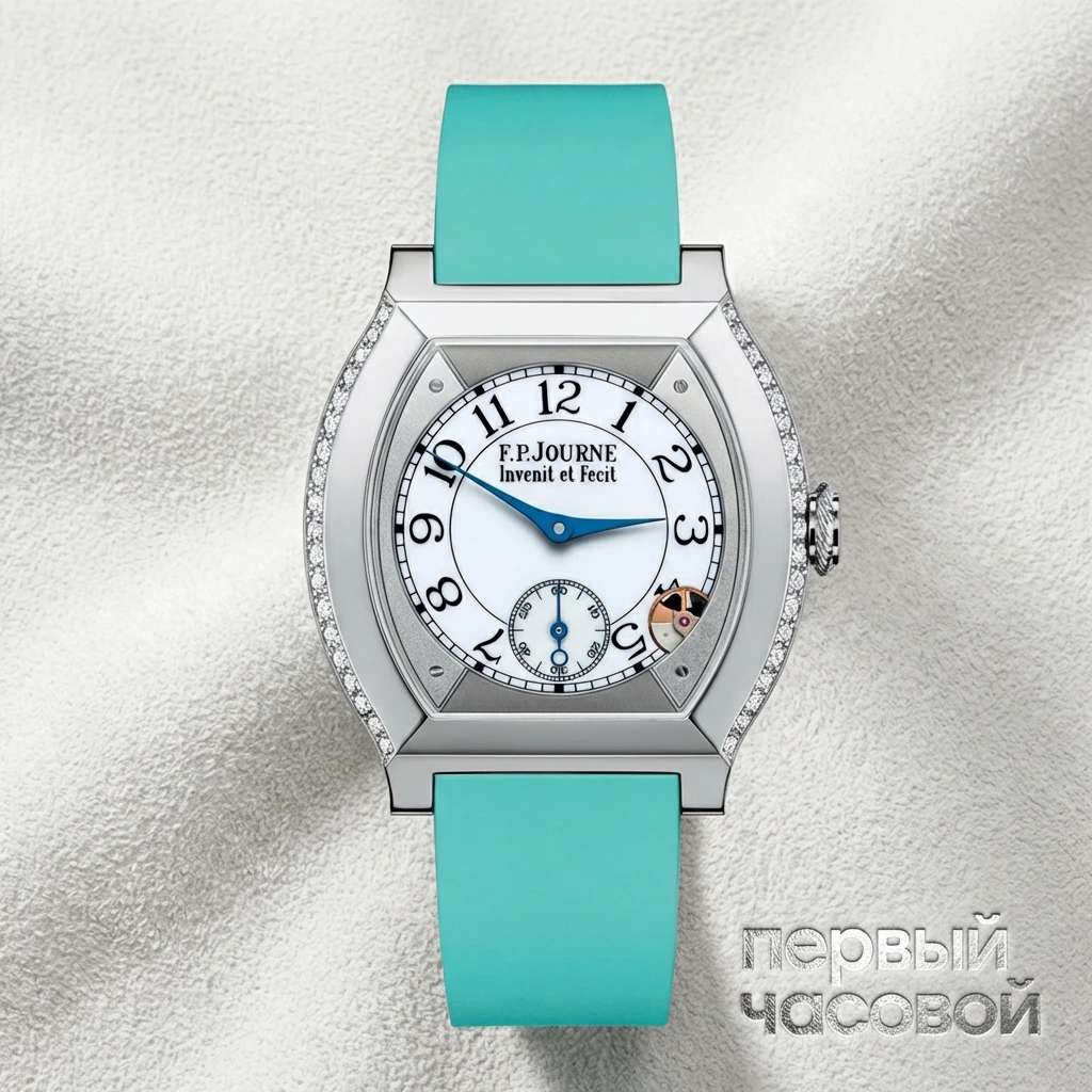 Купить элитные часы F.P. Journe Titanium Set With Diamonds Turquoise Elegante: в наличии в Москве!
