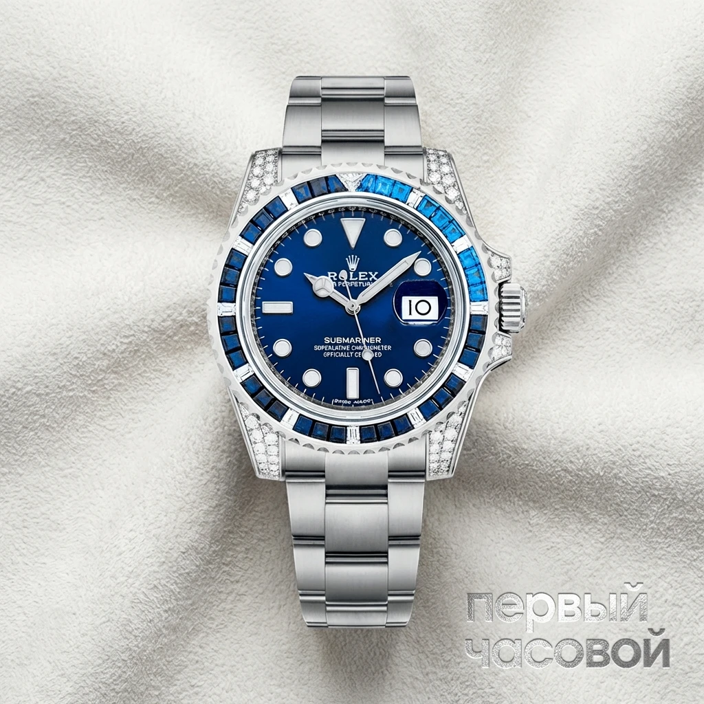 Купить элитные часы Rolex Submariner Sapphire And Diamonds 116659SABR-0001: в наличии в Москве!