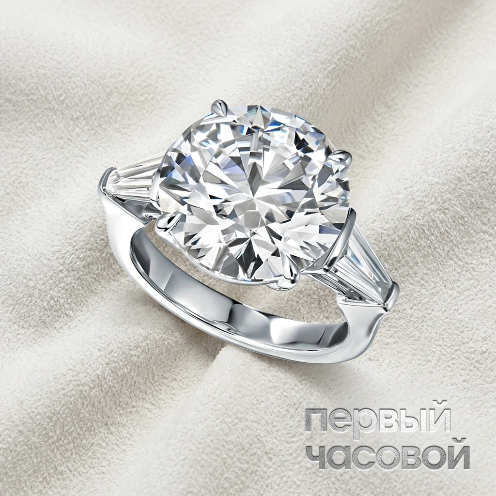 Купить украшение Studio jewelry Кольцо 10,08 ct. E/VS1 Laboratory Grown Diamond : в наличии в Москве!