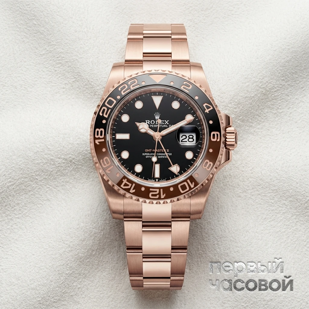Купить элитные часы Rolex Gmt Master Ii Everose Gold 126715CHNR: в наличии в Москве!