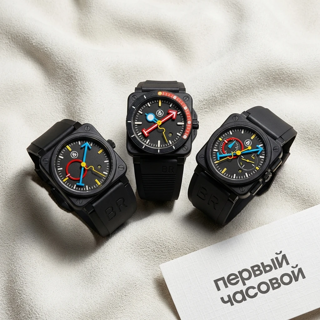 Купить элитные часы Bell &amp; Ross Bell &amp; Ross x Alain Silberstein Grail Watch Trilogy Set BR0392-AS-CE/SRB - KLUB 22, BR0392-D-AS-CE/SRB - MARINE 22, BR0394-AS-CE/SRB - KRONO 22: в наличии в Москве!