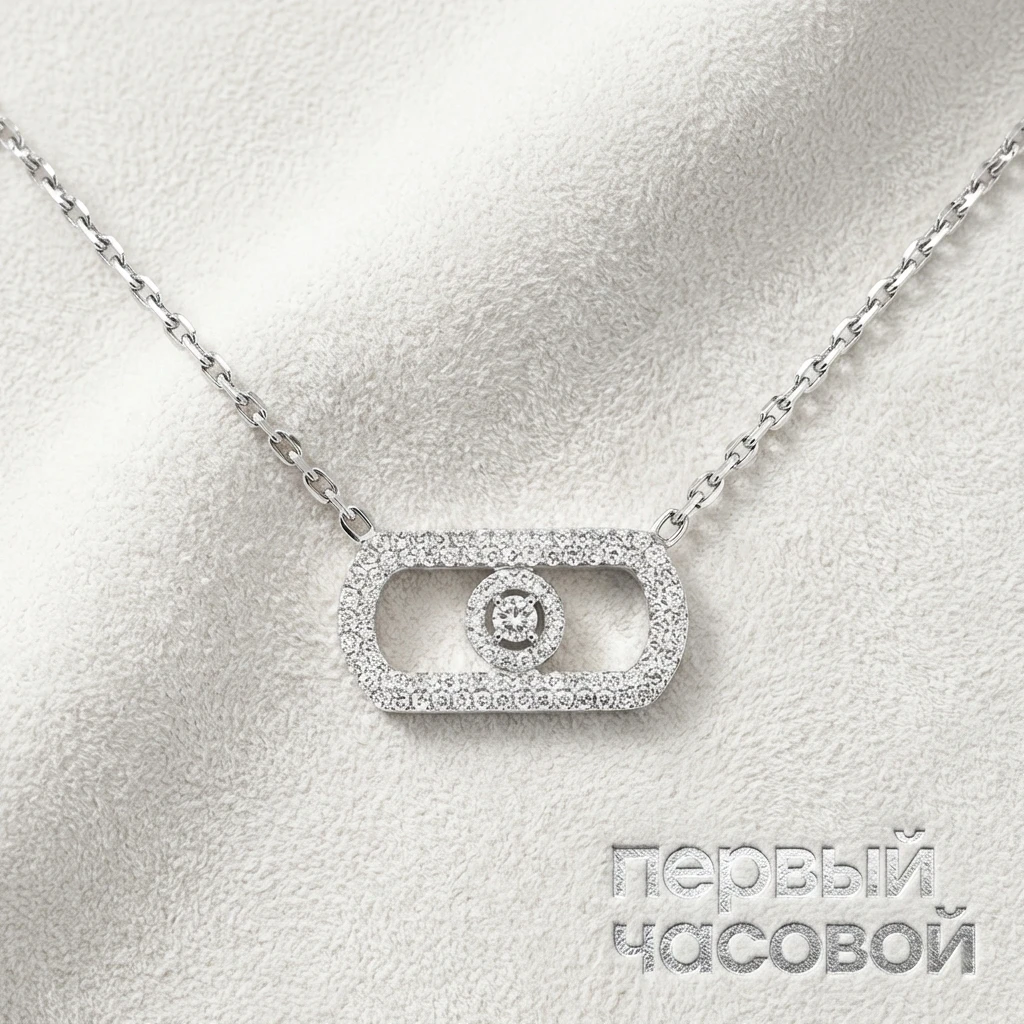 Купить украшение Messika So Move Pavé Necklace So Move Pavé-Set Necklace 12945-WG: в наличии в Москве!