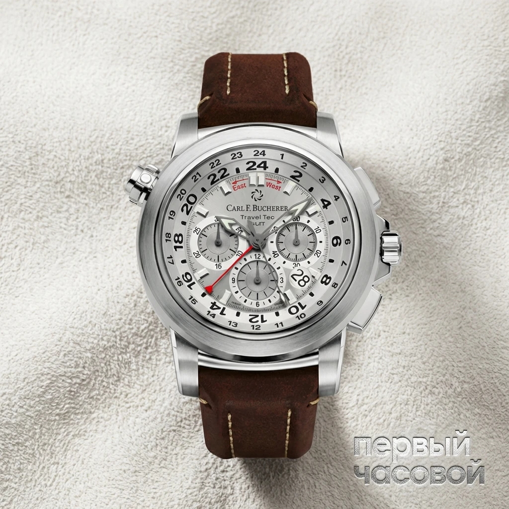 Купить элитные часы Carl F. Bucherer Patravi Traveltec Gmt 00.10620.08.63.01: в наличии в Москве!