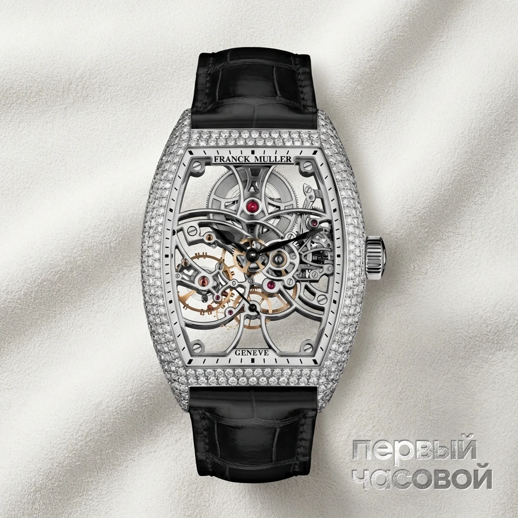 Купить элитные часы Franck Muller Mens Collection Cintree Curvex Skeleton 8880 B S6 SQT D: в наличии в Москве!