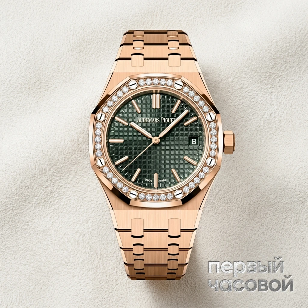 Купить элитные часы Audemars Piguet Royal Oak 50TH ANNIVERSARY 37mm Khaki Dial Rose Gold 15551OR.ZZ.1356OR.03: в наличии в Москве!