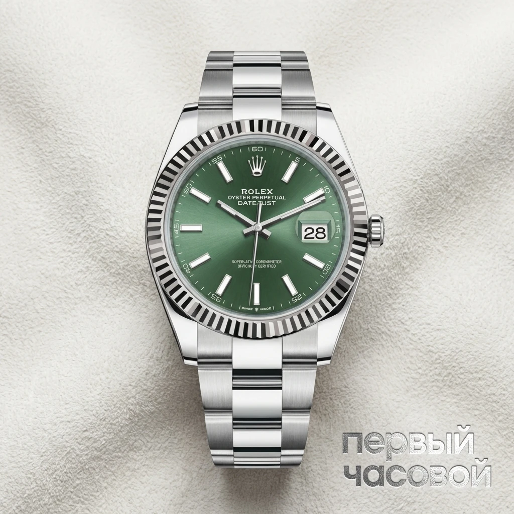 Купить элитные часы Rolex Datejust 41Mm Steel &amp; White Gold Mint Green Dial 126334-0027: в наличии в Москве!