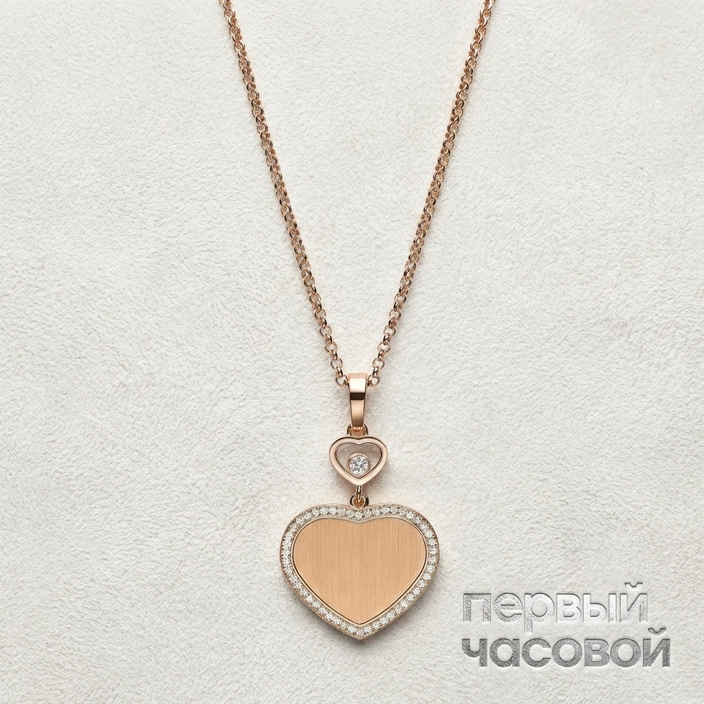 Купить украшение Chopard Подвеска Happy Hearts Golden Hearts 79А007-5921: в наличии в Москве!